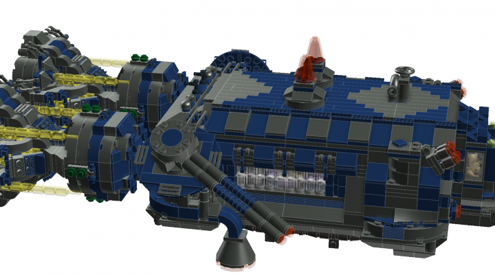 LEGO MOC - В далекой-далекой галактике... - Генеральский военный корабль 'Филин'
