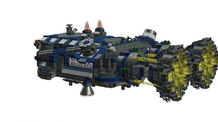 LEGO MOC - В далекой-далекой галактике... - Генеральский военный корабль 'Филин'