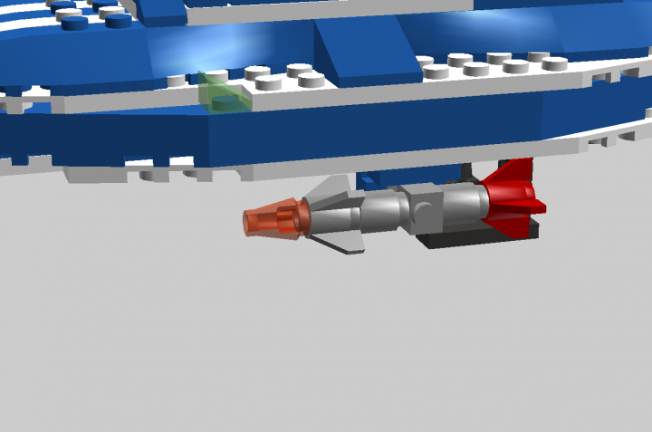 LEGO MOC - В далекой-далекой галактике... - Корабль 'Синий оборотень'