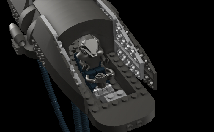 LEGO MOC - В далекой-далекой галактике... - Сборочно-грузовой корабль инопланетных вторженцев.