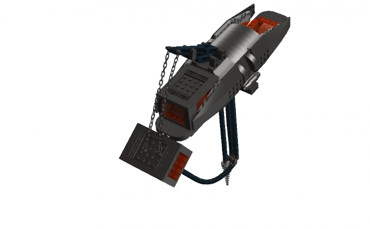LEGO MOC - В далекой-далекой галактике... - Сборочно-грузовой корабль инопланетных вторженцев.