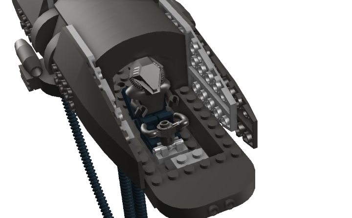 LEGO MOC - В далекой-далекой галактике... - Сборочно-грузовой корабль инопланетных вторженцев.