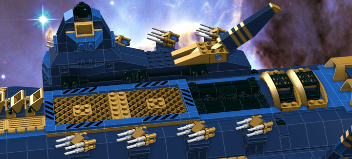 LEGO MOC - В далекой-далекой галактике... - Тяжёлый авианосец 'М'Ан-Серталь'