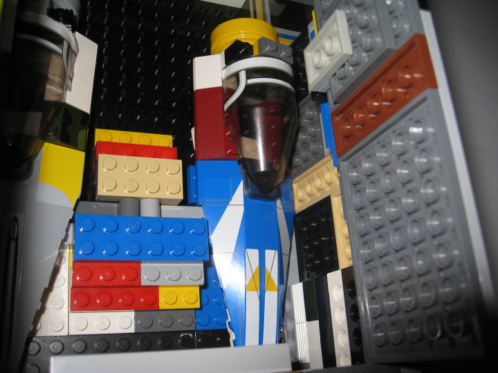 LEGO MOC - В далекой-далекой галактике... - Разрушитель перевозящий 2 истребителя (РП2И)