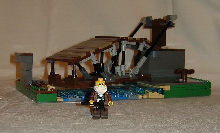 LEGO MOC - Потому что мы можем! - Вращающийся мост Леонардо да Винчи 