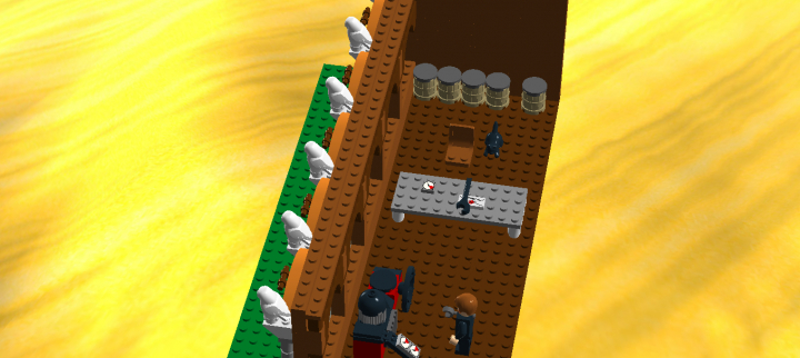 LEGO MOC - Потому что мы можем! - Первый двигатель: Дальше сома компазиция вид сверху