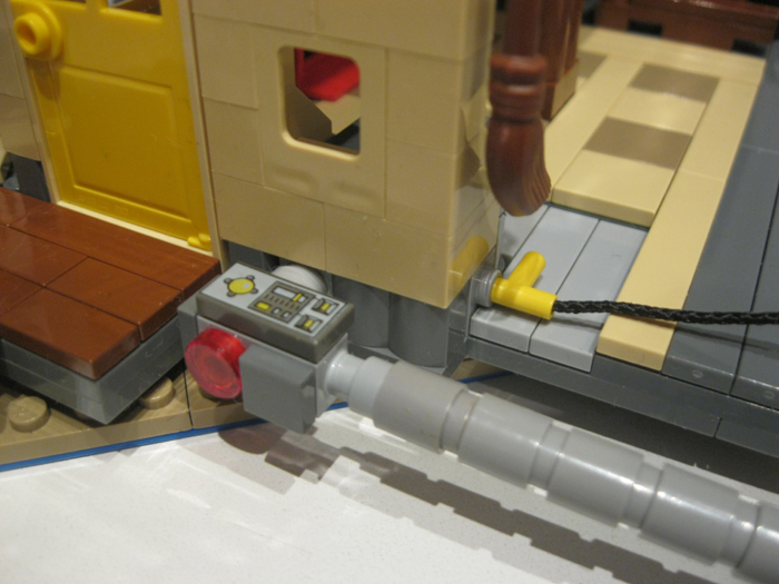 LEGO MOC - Потому что мы можем! - Швейцария 'сухих' туалетов!: датчик регулирующий подачу горючего с огнём