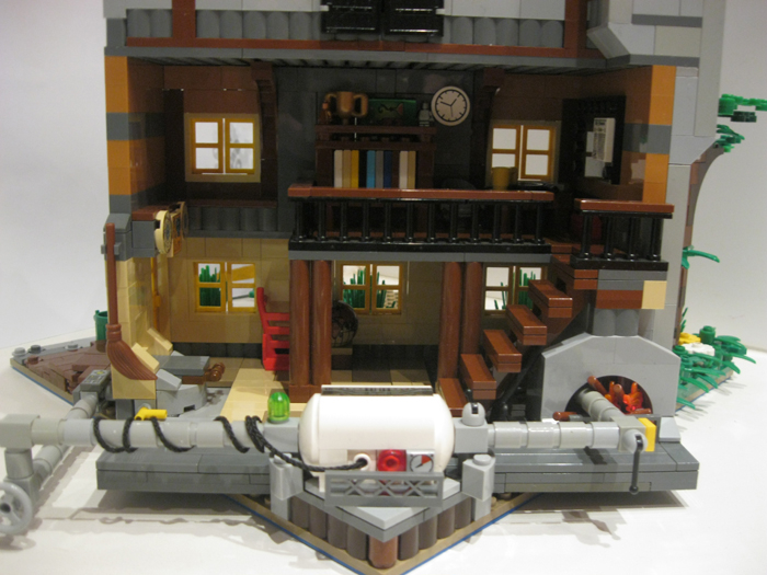 LEGO MOC - Потому что мы можем! - Швейцария 'сухих' туалетов!: Дом-лаборатория изнутри