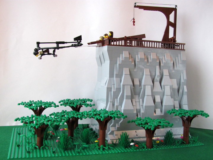 LEGO MOC - Потому что мы можем! - Планер Леонардо да Винчи: И он ... Полетел!
