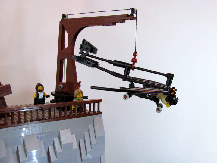LEGO MOC - Потому что мы можем! - Планер Леонардо да Винчи: Обучение 'пилота'