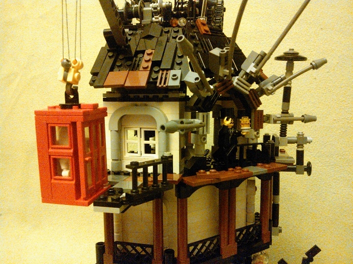LEGO MOC - Потому что мы можем! - Беспроводное электричество: лифт. 