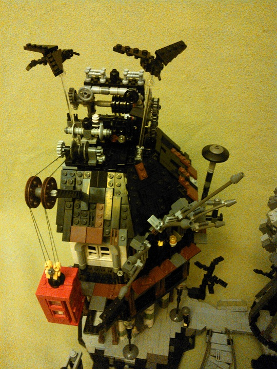 LEGO MOC - Потому что мы можем! - Беспроводное электричество: генератор на крыше