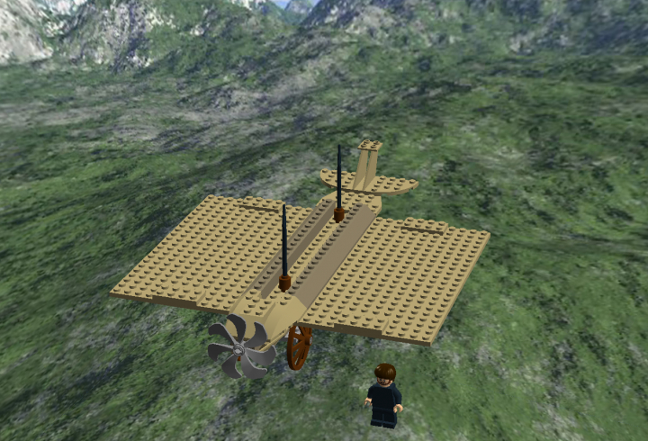 LEGO MOC - Потому что мы можем! - Первый русский самолёт: Вот моя работа:первый самолёт и сам Можайский.
