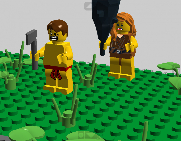 LEGO MOC - Потому что мы можем! - Открытие огня человеком!: Вот и древние люди