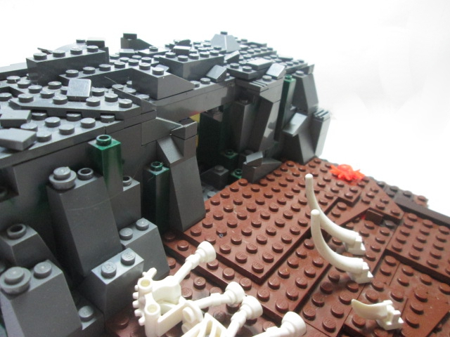 LEGO MOC - Потому что мы можем! - Людям огонь небесный: Пещера, занятая племенем.
