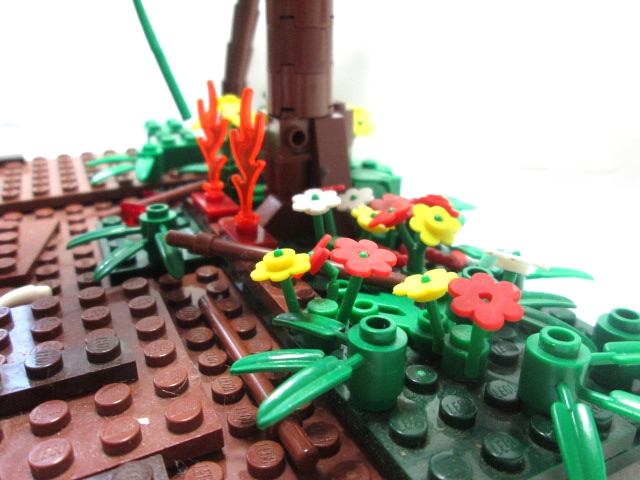 LEGO MOC - Потому что мы можем! - Людям огонь небесный: Цветочная поляна под деревом
