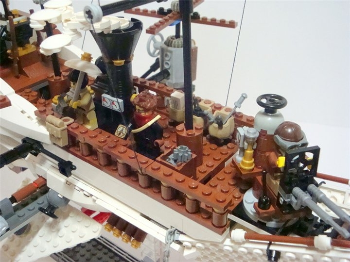 LEGO MOC - Steampunk Machine - «Алые паруса» в стиле Steampunk.: Без парусов, для лучшего обзора.