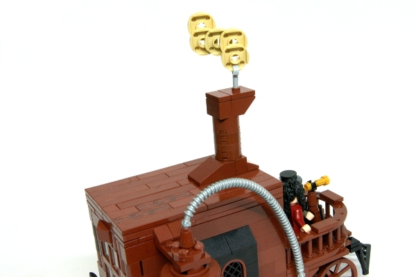 LEGO MOC - Steampunk Machine - Самоходная карета.: Крыша гладенькая)
