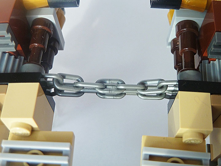 LEGO MOC - Steampunk Machine - Гоночная капсула Энакина: Цепи, играющие роль энергетических лучей.