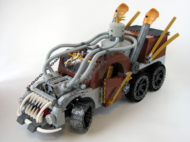 LEGO MOC - Steampunk Machine - Экскалибур: - Трёхосный экипаж повышенной проходимости.