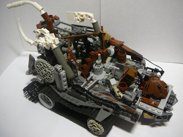 LEGO MOC - Steampunk Machine - Steampunk передвижная станция: Вид станции без экипажа: