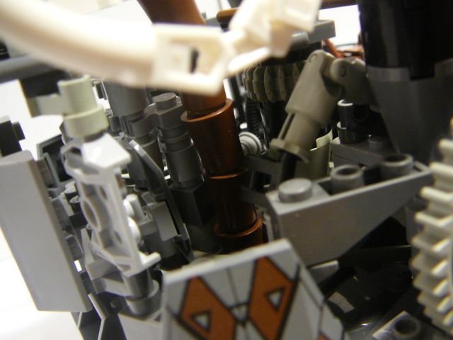 LEGO MOC - Steampunk Machine - Steampunk передвижная станция: Задняя часть 'мотора':