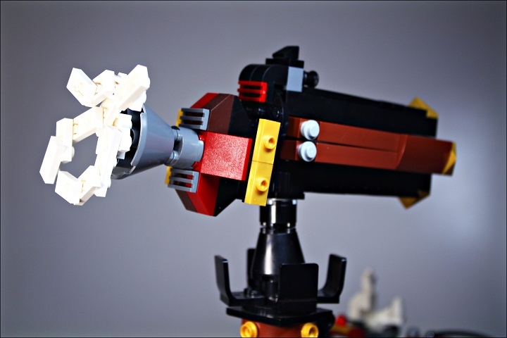 LEGO MOC - Steampunk Machine - Королевский бронепоезд армии Блэкферрума: Дым огромными клубами выходит из орудия!