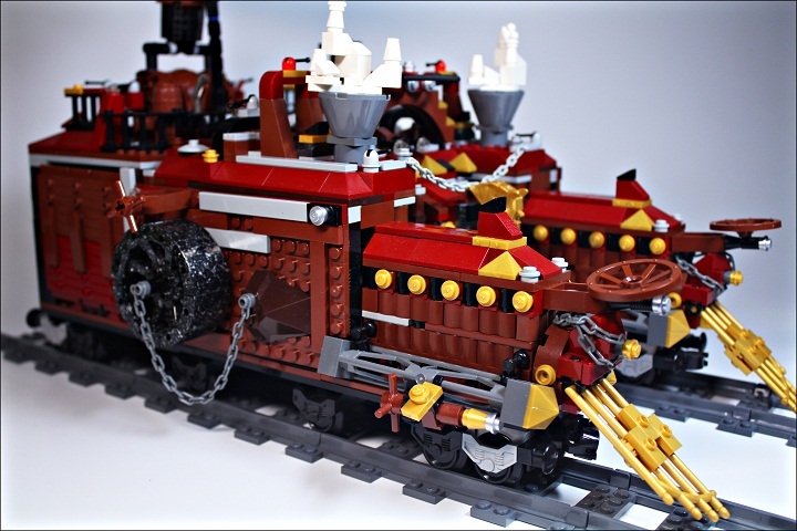 LEGO MOC - Steampunk Machine - Королевский бронепоезд армии Блэкферрума