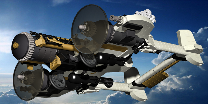 LEGO MOC - Steampunk Machine - Паровой летун