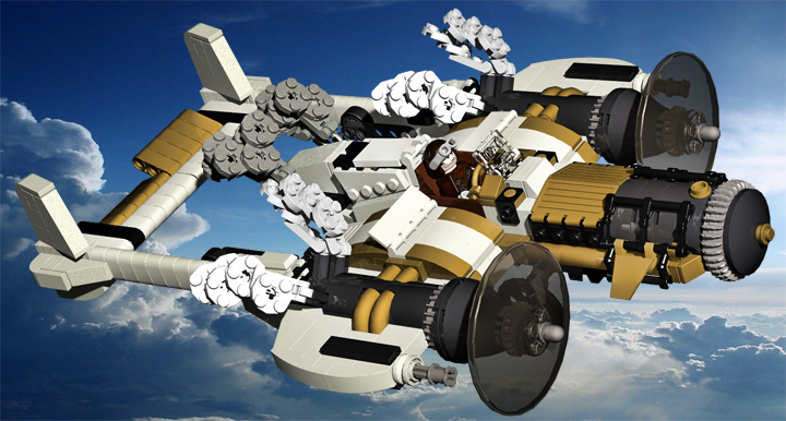 LEGO MOC - Steampunk Machine - Паровой летун