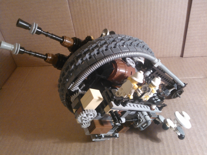 LEGO MOC - Steampunk Machine - Штурмовая самоходная установка.: без 1 колеса.