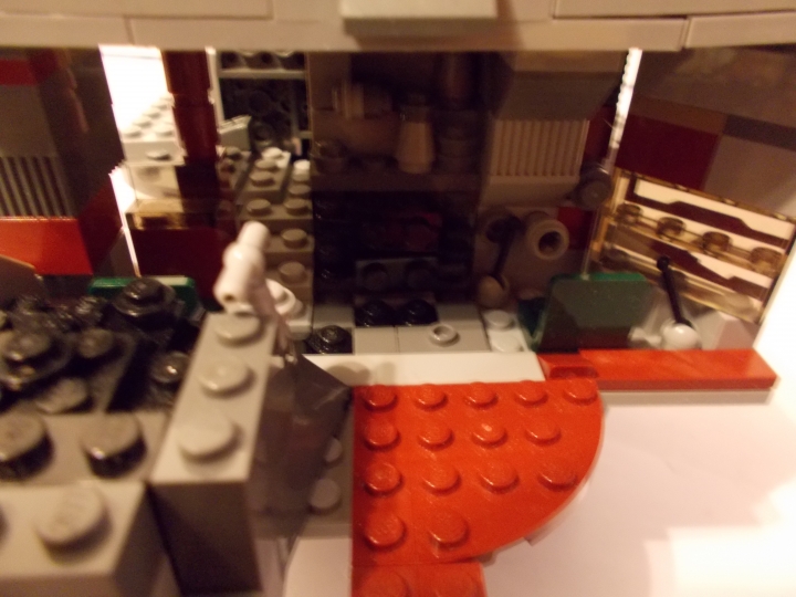 LEGO MOC - Steampunk Machine - Паровоз 'Red Revenge': кабина без минифигурок