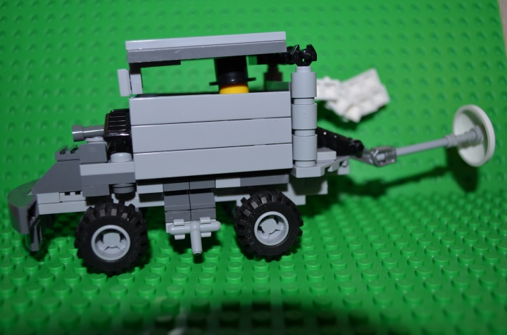 LEGO MOC - Steampunk Machine - 'Автомобиль 19 века ': Еще этот 'зонтик' он двигаеться.