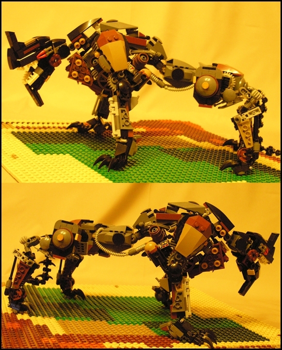 LEGO MOC - Steampunk Machine - Warning! Охотники!: 'Химера - огромная паровая машина, обладающая животным разумом уровня дикой кошки'