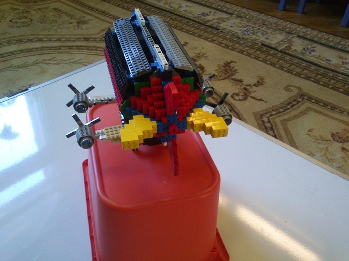 LEGO MOC - Мини-конкурс 'Битва Дирижаблей' - Красно-серый цеппелин