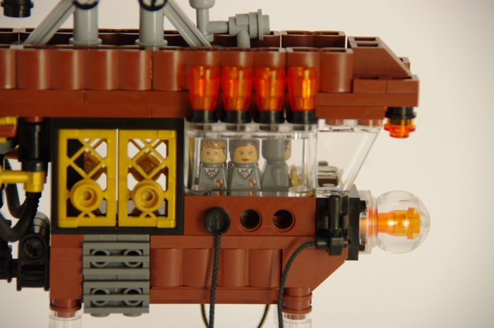 LEGO MOC - Мини-конкурс 'Битва Дирижаблей' - Дирижабли в Хогвартсе: В кабине, естественно, неразлучные друзья.