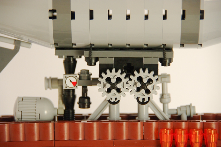 LEGO MOC - Мини-конкурс 'Битва Дирижаблей' - Дирижабли в Хогвартсе: Система регулировки давления в баллоне и освещения