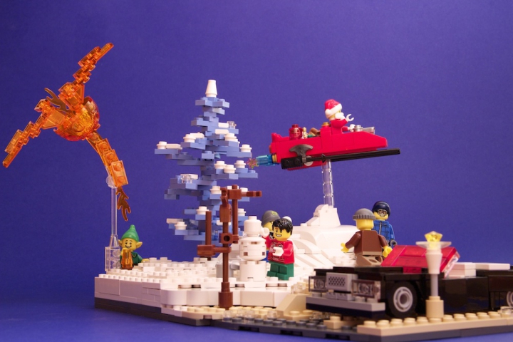 LEGO MOC - Новогодний Кубик 2014 - «Рождественский вечер»