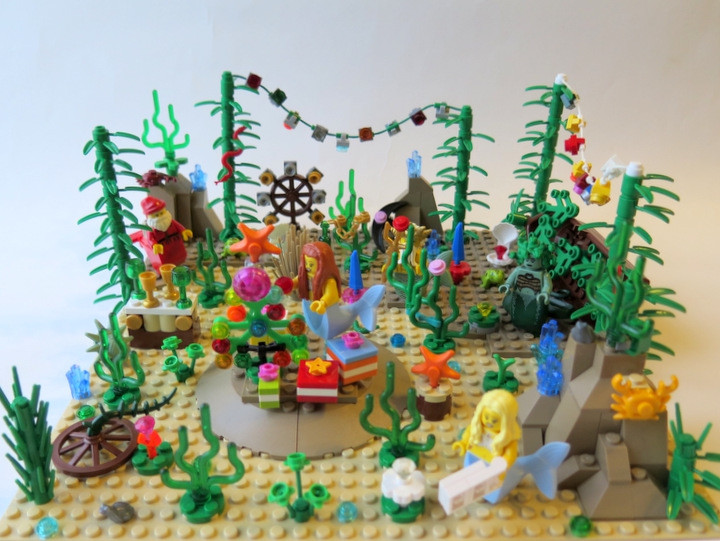 LEGO MOC - Новогодний Кубик 2014 - Подводный Новый Год: Общий вид