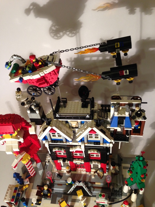 LEGO MOC - Новогодний Кубик 2014 - Новый 2014 LeGod: Вид сверху ( вероятно из космоса ))