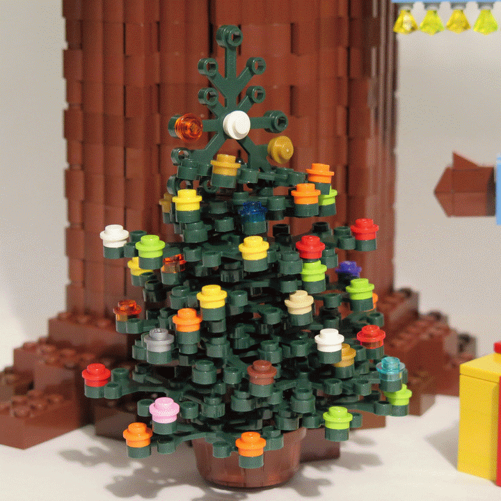 LEGO MOC - Новогодний Кубик 2014 - Маша без Медведя: Смотрим внимательнее!