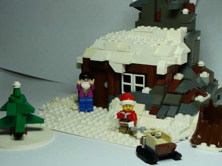 LEGO MOC - Новогодний Кубик 2014 - Елочка елка лесной аромат