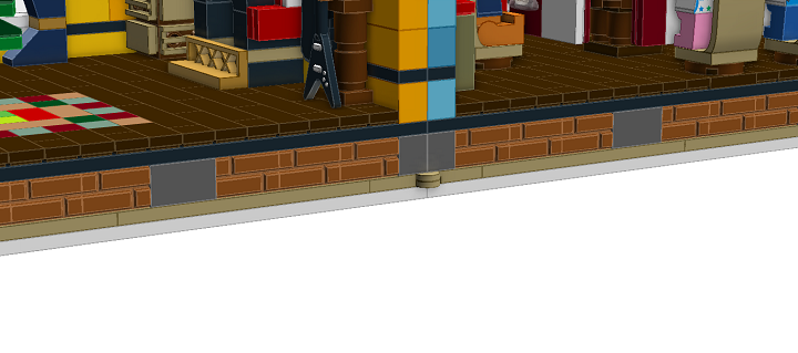 LEGO MOC - Новогодний Кубик 2014 - Новый Год в семейном доме: Благодаря этой детальке, как вы можете догадаться...