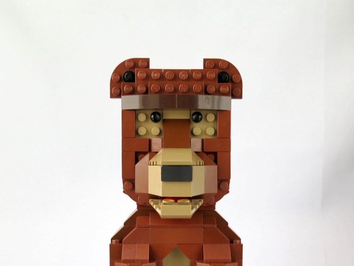 LEGO MOC - 16x16: Animals - Мишка: Привет! Я Мишка.