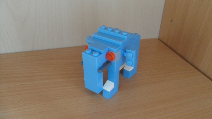 LEGO MOC - 16x16: Animals - Охота на голубого слона.: Сам слон.