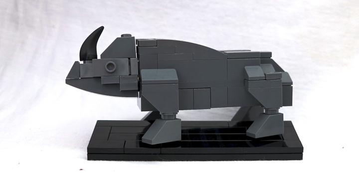 LEGO MOC - 16x16: Animals - Носорог