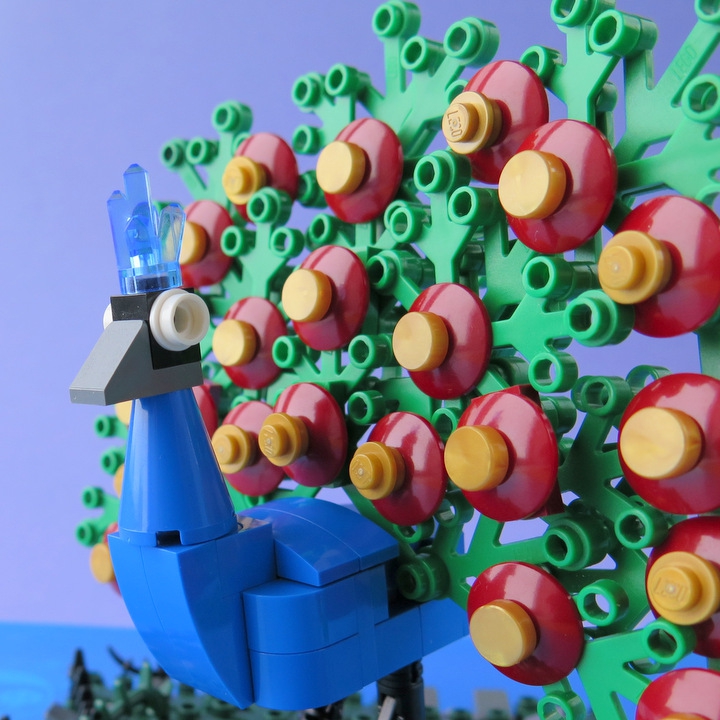 LEGO MOC - 16x16: Animals - Павлин