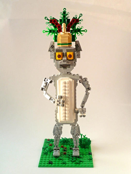 LEGO MOC - 16x16: Animals - Король лемуров Джулиан XIII : Вид спереди