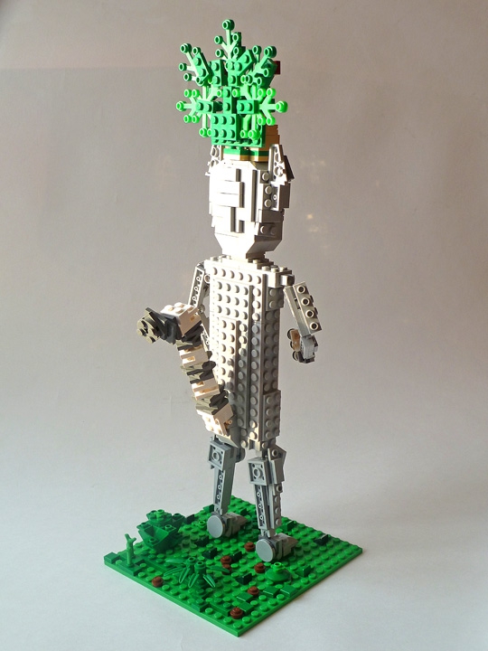 LEGO MOC - 16x16: Animals - Король лемуров Джулиан XIII : Вид сзади