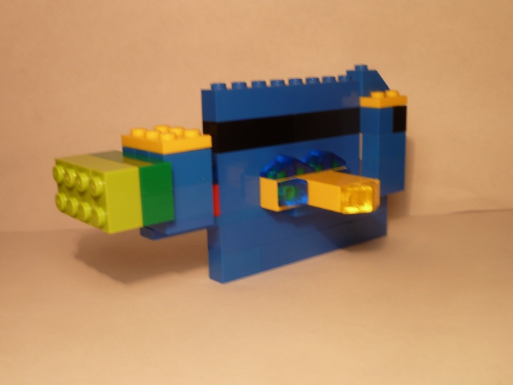 LEGO MOC - 16x16: Animals - Синия рыбка